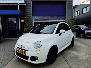 Fiat 500 0.9 TwinAir Lounge 86PK|Cabriolet|Half/Leder|USB-AUX|S-Sportuitvoering|Digital scherm|Airco|Electrische ramen|PDC|Histor