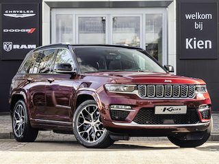 Jeep Grand Cherokee 2.0 Summit Reserve 4xe | Luchtvering | Passenger Display | Trekhaak | 360 Camera | Memory Stoelen | Stoelverwarming + ventilatie |