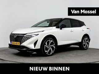 Nissan Qashqai 1.3 MHEV Xtronic Tekna Plus 158PK | Head-Up Display | BOSE Audio | Panoramadak | Stoelmassage | Matrix-LED Verlichting | Stoel,- Stuur en Voorruitverwarming | 20'' Inch Velgen | 360 Graden Camera | Apple CarPlay & Android Auto