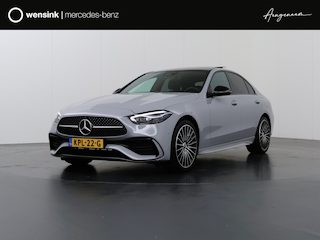 Mercedes-Benz C-klasse 300 e Business Solution AMG | Trekhaak | Panoramadak | Burmerster | Night | Multispaaks wielen | Leder | Digital Light | 360 graden camera |
