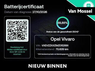Opel Vivaro Combi L2H1 75 kWh