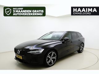Volvo V60 2.0 T8 Recharge AWD R-Design Automaat | Trekhaak wegklapbaar | Lederen bekleding | Stoel & Stuurverwarming | 18" Lichtmetalen velgen | Electrische achterklep