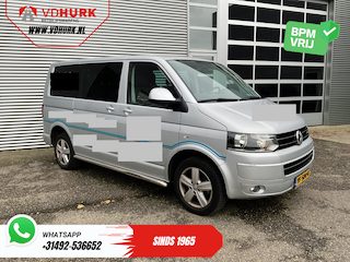 Volkswagen Transporter 2.0 TDI 140 pk DC Dubbel Cabine EXPORT APK-08-'27/ Navi/ Airco/ Cruise/ 17’LMV/ Sidebars/ PDC/ Trekhaak