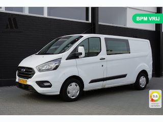 Ford Transit Custom 2.0 TDCI 130PK L2 Dubbele Cabine EURO 6 - Airco - Cruise - PDC - €18.950,- Excl.