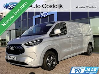 Ford Transit Custom 340 L2H1 Limited 71 kWh 218PK 2x Schuifdeur PRO Power VOL Leder 2300KG Trekgewicht Adaptieve Cruise 360 Camera Navi Stoelverwarming Carplay Blind-Spot *Nieuw*