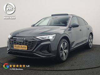 Audi Q8 e-tron 50 Quattro S Line 95 kWh 340pk Dealer O.H | Trekhaak Afn. | Panodak | Luchtvering | Head Up | 360 Camera | Alcantara Sportstoelen Verwarmd | Blis | Navigatie | DAB | Virtual | 20"L.M |