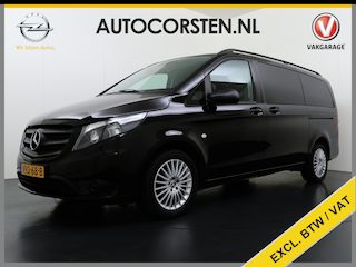 Mercedes-Benz Vito 114CDI Automaat Dubbele Cabine Lang 6-Persoons 2X Schuifdeur PDC Euro 6 ECC Bluetooth Cruise Control Isofix Privacy Glas Lmv Licht-/regensensor Gestoffeerde-kofferruimte