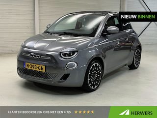 Fiat 500 La Prima 42 kWh / Cabrio / Full map navigatie / SOH 91,76% / All season banden / Apple carplay
