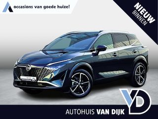 Nissan Qashqai 1.3 MHEV Xtronic Tekna |Pano-dak|360° camera|Adapt.Cruise|Head-up|Stuur-/Stoelverw.|Sfeerverl.|Leder