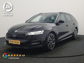 Skoda Octavia Combi 1.4 TSI iV PHEV Sportline 204pk Dealer O.H | Adaptive Cruise | Crystal LED | Camera | Head Up | Sportstoelen Verwarmd | Keyless | Apple Carplay | Navigatie | Sfeerverlichting | Virtual | DAB | 18"L.M | Plug In Hybrid |