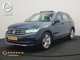 Volkswagen Tiguan 1.4 TSI eHybrid Elegance 245pk Dealer O.H | Panodak | Adaptive Cruise | 360 Camera | Head Up | IQ Light | Alcantara Sportstoelen Massage & Verwarmd | BLIS | Keyless | Apple Carplay | Navigatie | Virtual | DAB | 19"L.M | Plug In Hybrid |
