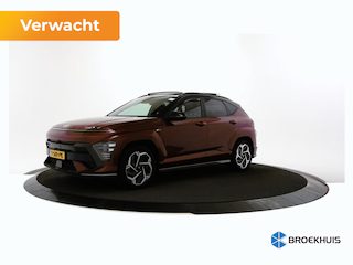 Hyundai Kona 1.6 GDI HEV 141pk N Line Sky | Trekhaak | 1.300kg trekgewicht | Schuif-kanteldak | Geventileerde stoelen met geheugen | Bose | Dodehoekcamera