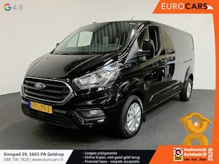 Ford Transit Custom 300 2.0 TDCI L2H1 Limited Dubbele cabine Navigatie Airco 2 Schuifdeuren Trekhaak Parkeersensoren Apple Carplay