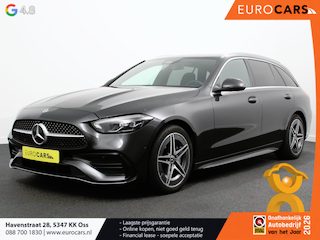 Mercedes-Benz C-klasse Estate 200 AMG Line Climate control Achteruitrijcamera Wegklapbare trekhaak Navigatie Dodehoek assistent LED Sfeerverlichting Adaptieve cruise control Verwarmde voorstoelen Elektrische kofferbak