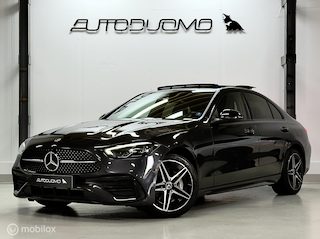 Mercedes-Benz C-klasse 300 e AMG | Pano | Dodehoek | Camera | Leer/Alcantara | Matrix | Snelladen | Dynamic | Elek. Stoelen | Sfeer | SOH 99% | 550Nm | 313PK