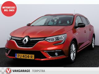 Renault Mégane Estate 1.2 TCe Limited/ Trekhaak/ Apple + Android/ DAB+/ 16'' LMV/ Keyless/ Navi/ Clima/ Cruise/ Elek. pakket/ Isofix/ Bluetooth/ Armsteun/ Multi. LEDER. Stuur/ Mistl./ PDC/ Chroom/ Extra getint glas/ Dakrails.