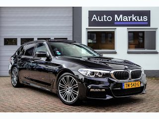 BMW 5-serie Touring 520i M-Sport|Pano|HUD|Trekhaak|HiFI|DAB|Flippers