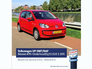 Volkswagen Up 1.0 BMT / NAP / AIRCO / 1 JAAR BOVAG GARANTIE