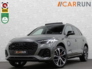 Audi Q5 55 367pk Competition #RS-Leder | ACC | Panorama | Lane Assist | 21" | Sfeerverlichting | Camera | Carplay | Stuurwielverwarming | Black Optic | Draadloos laden | Sportstoelen | 91000,= Nw.Pr. | 10-2024 | 23dkm! | Fabr. Garantie.