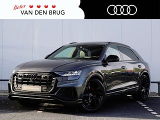 Audi Q8 55 TFSI quattro Pro Line Plus 340 pk | Head up | Panorama dak | Trekhaak | Stoelventilatie + massage voor | Stoelverw. v+a | B&O |