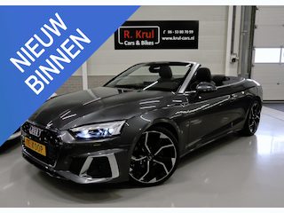 Audi A5 Cabriolet 35 TFSI S-Line Lage km.stand Leer/Alcantara Navi Sportstoelen App connect 20 inch 1e Eigenares Stoelverwarming Dealer onderhouden NIEUWSTAAT!