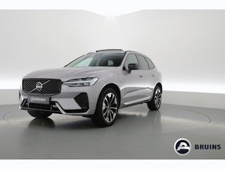 Volvo XC60 2.0 T8 Plug-in hybrid AWD Ultra Dark | Pano-dak | Trekhaak | Head-up | 360 camera | Stoel + stuurverw. | aurora silver |