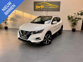 Nissan Qashqai 1.3 DIG-T Tekna + | Nappa leer | Pano | 360 cam | Bose | 19 inch | Parelmoer wit