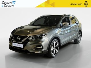 Nissan Qashqai 1.3 DIG-T Tekna + | Automaat | 360grd camera | 1500kg trekgewicht | Nappa lederen bekleding | Stoel geheugen | Bi-led verlichting | Stoelverwarming | Apple carplay | Bose audio |