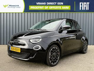 Fiat 500 3+1 Icon 42 kWh SOH 97% | Apple Carplay | Stoelverwarming Voor | Panorama Dak | Extra Set Zomerbanden | Navigatie | DAB | Camera