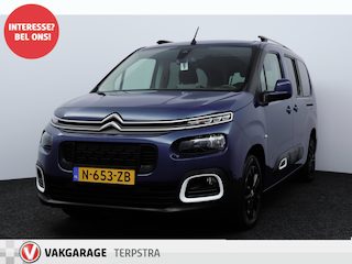 Citroën Berlingo 1.2 PureTech Shine/ D-RIEM VERV 69.000 KM!/ AUTOMAAT!/ Trekhaak/ HUD/ Apple + Android/ DAB+/ Camera/ Dubbele Schuifdeur/ Keyless/ Dode-Hoek DET./ Keyless/ Lane-Assist./ Extra getint glas/ Dakspoiler/ PDC V+A/ Da