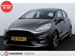 Ford Fiesta 1.0 EcoBoost ST-Line/ 17'' LMV/ Zwarte-Hemel/ Sportstoelen/ Airco/ Cruise/ Elek. pakket/ Isofix/ Bluetooth/ Multi. Sportstuur/ Mistl./ PDC/ Dagrijverl./ Metallic lak.