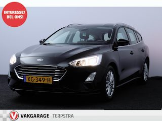 Ford Focus Wagon 1.5 EcoBlue Titanium Business/ Trekhaak/ 16'' LMV/ Keyless/ Lane-Assist./ Apple + Android/ Navi/ Clima/ Cruise/ Bluetooth/ Multi. LEDER. Stuur/ Armsteun/ PDC V+A/ Chroom/ LED Dagrijverl.