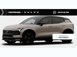 Volvo EX30 P5 Long Range Plus Europa 69 kWh | Google | Long Range | Stoel-/Stuurverwarming | Adaptieve Cruise Control | Dodehoekdetectie | LED Koplampen | Elek. Stoelen | Harman Kardon Audio | Keyless | Park Assist | Camera | Getint Glas | Black Interieur |