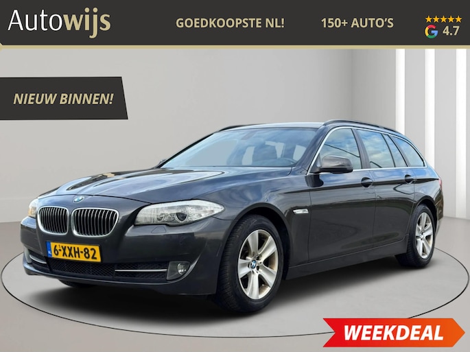 BMW 5-Serie Touring 520d High Executive|NAVI|TREKHAAK|GOED ONDERHOUDEN|LEDER|ELEKSTOELEN