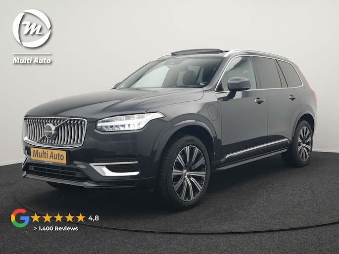 Volvo XC90 T8 Twin Engine AWD Inscription 7 Persoons Plug In Hybrid Dealer O.H PHEV | Panodak | Adaptive Cruise | Luxe Lederen Comfortzetels Massage & Ventilatie | Head Up | 360 Camera | Harman Kardon | Blis | Apple Carplay | Navigatie |