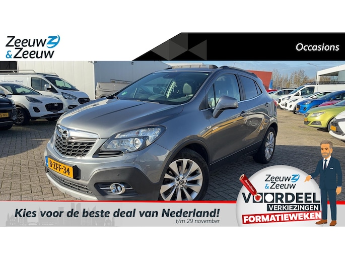 Opel Mokka 1.4 T Cosmo |Onderweg naar onze showroom!|Elektrisch schuif-/Kanteldak|Lederen bekleding| Nieuwe APK| 12 maanden Bovag garantie|