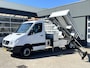 Mercedes-Benz Sprinter 513 2.2 CDI 432 Kipper Hiab 022 laadkraan Trekhaak 3500 kg trekgewicht ex Overheid 2-Persoons Kipper Kieper Openlaadbak Kraan Pick-up P-up Gereedschapskist Euro 5