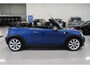 MINI One Mini Cabrio 1.6 Chili Sportstoelen Airco-ecc Half Leer 17 inch Sportvelgen Parkeersensoren achter Mistlampen Boekjes Zeer nette auto Always Open teller Bonnet stripes