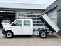 Volkswagen Transporter 2.0 TDI L2H1 DC Euro 6 Pick up Kipper Dubbele cabine open laadbak met Airco Trekhaak 2200kg trekgewicht 1e eigenaar Dealer onderhouden Telefoonverbinding Kieper P-up Doka Pritsche Ahk 2200kg