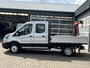 Ford Transit 350 2.0 TDCI DC Laadkraan Telefoonverbinding 3-Persoons Telefoonverbinding 1e eigenaar Pick up p-up bakwagen Euro 6 Bpm vrij voor ondernemers