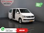 Volkswagen Transporter T6 2.0 TDI 150 pk DSG Aut. L2 Highline E6 DC Dubbel Cabine BPM VRIJ! Carplay/ Alarm/ Leder/ Cruise/ PDC/ Sidebars/ Trekhaak/ LMV/ DAB