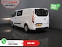 Ford Transit Custom 340 2.0 TDCI 130 pk L2 Dubbel Cabine DC BPM VRIJ! 6 Pers./ 2.8t Trekverm./ PDC/ Cruise/ Trekhaak/ Airco