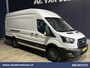 Ford Transit 2.0 TDCI 130pk L4H3 Jumbo Euro6 Airco | Camera | Cruisecontrol | Stoelverwarming | Verwarmde voorruit Parkeersensoren, Bijrijdersbank