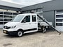 Volkswagen Crafter 35 2.0 TDI DC Hiab Laadkraan 023-3 Trekhaak 2500 kg trekgewicht Airco Cruise controle 6-Persoons Open laadbak Pick-up Euro 6 Bakwagen P-up Telefoonverbinding 1e eigenaar