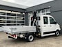 Volkswagen Crafter 35 2.0 TDI DC Hiab Laadkraan 023-3 Trekhaak 2500 kg trekgewicht Airco Cruise controle 6-Persoons Open laadbak Pick-up Euro 6 Bakwagen P-up Telefoonverbinding 1e eigenaar