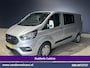 Ford Transit Custom 2.0 TDCI 130pk Automaat L2H1 Dubbele Cabine Euro6 Airco | 6-Zits | LED | Apple Carplay Android Auto, Cruisecontrol, Trekhaak, Parkeersensoren, Verwarmde voorruit