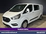 Ford Transit Custom 2.0 TDCI 131pk L2H1 Dubbele Cabine Euro6 Airco | 6-Zits | Apple Carplay | LED | 2800kg trekvermogen Cruisecontrol, Android Auto, Stoeverwarming, Verwarmde Voorruit, Parkeersensoren, Bijrijdersbank