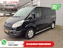 Ford Transit Custom 2.2 TDCI 155 pk Limited DC Dubbel Cabine 2xSchuifdeur/ Elek. Stoel/ Leder/ Stoelverw./ Sidebars/ Airco/ Navi/ Cruise/ Camera/ PDC