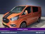 Ford Transit Custom 2.0 TDCI 170pk Automaat L1H1 Dubbele Cabine Sport Euro6 Airco | 5-Zits | Navigatie | 2x Zijdeur |Camera Apple Carplay, LED, Cruisecontrol, Stoelverwarming, Verwarmde Voorruit, Parkeersensoren