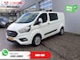 Ford Transit Custom 2.0 TDCI 130 pk L2 DC Dubbel Cabine NL Auto/ 2.8t Trekverm./ Carplay/ Airco/ Navi/ Camera/ Cruise/ PDC/ Trekhaak